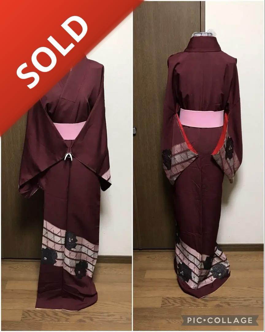 名古屋帯　墨流し模様　茶色黒色　定価18万円 名古屋帯 墨流し模様 茶色黒色 定価18万円