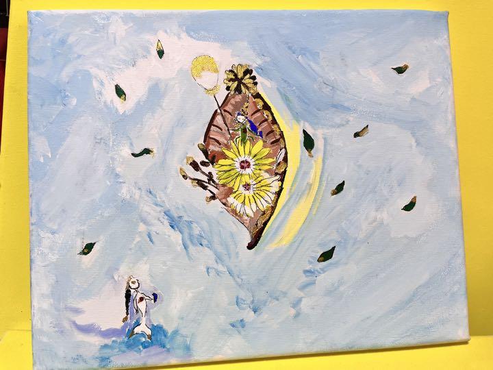 絵画　湖