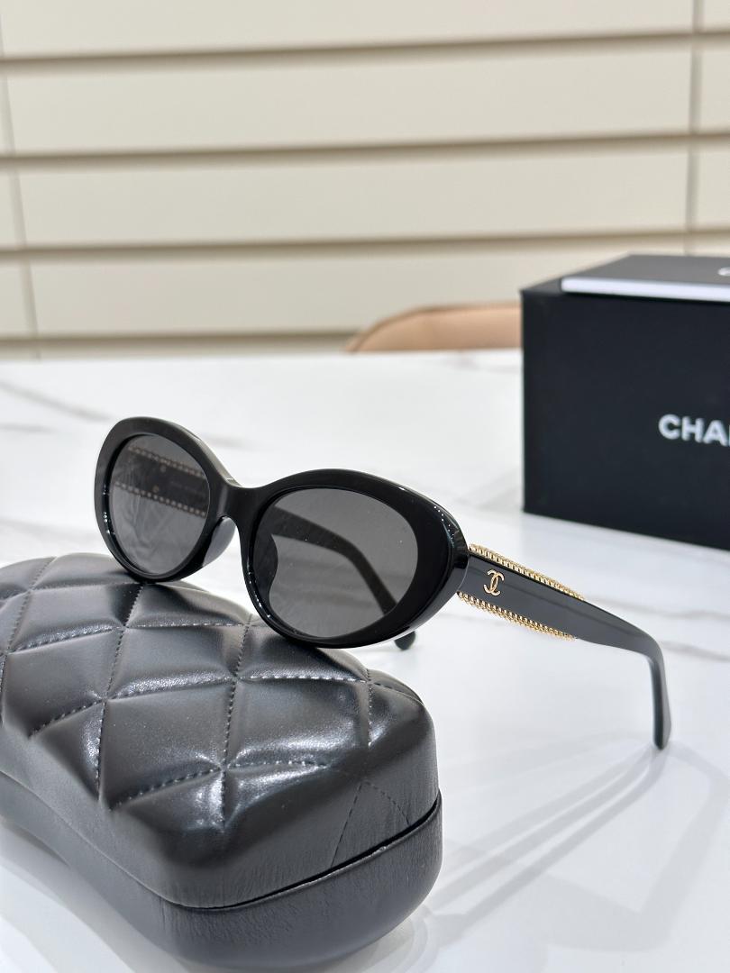CHANEL(シャネル) ブラック リボン サングラス ケース付き imgrc0088117398.jpg