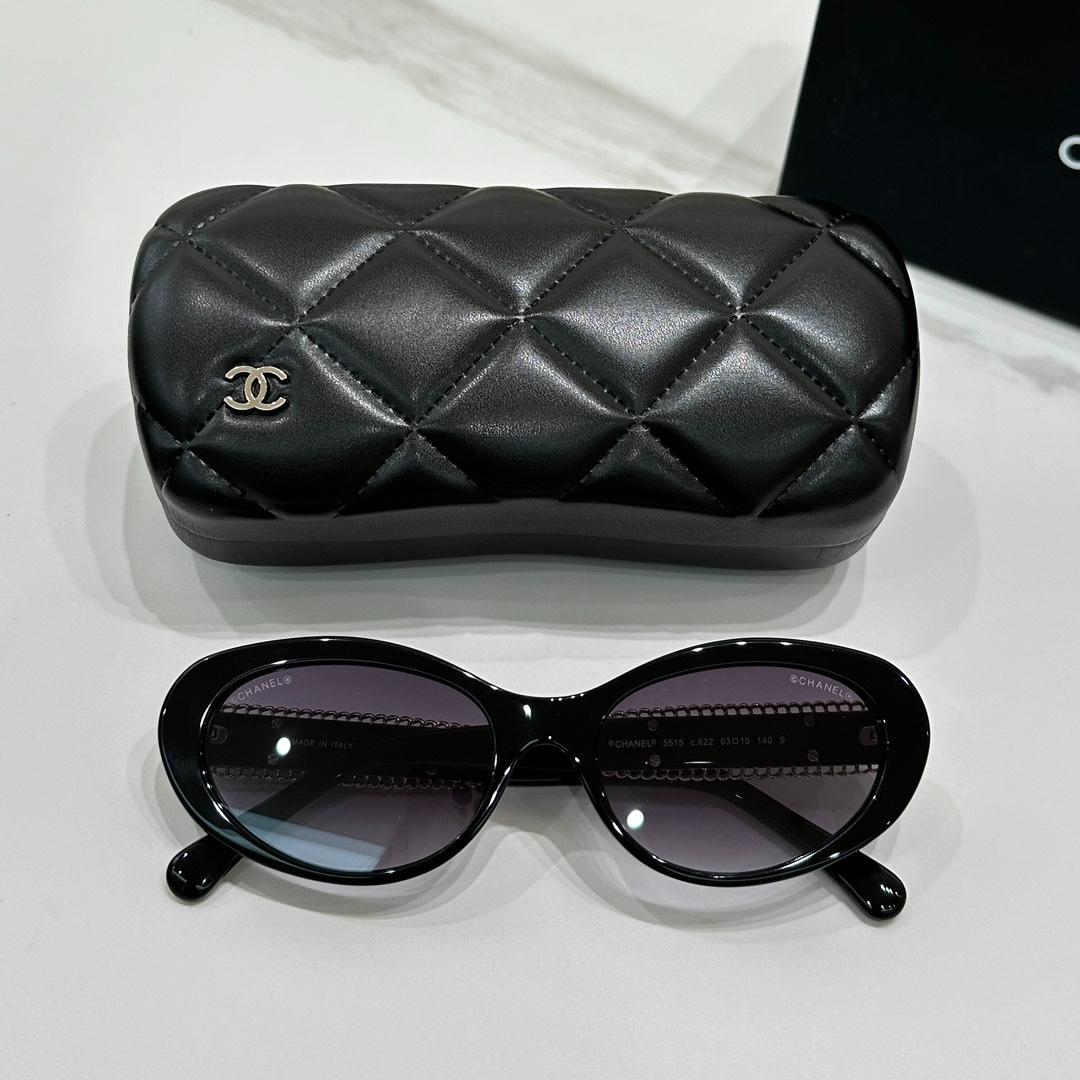 CHANEL ブラック サングラス ケース付き - メルカリ
