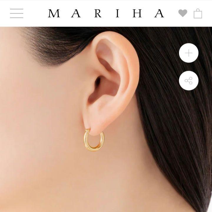 MARIHA(マリハ) Innocent Light フープピアス S (ゴールドカラー