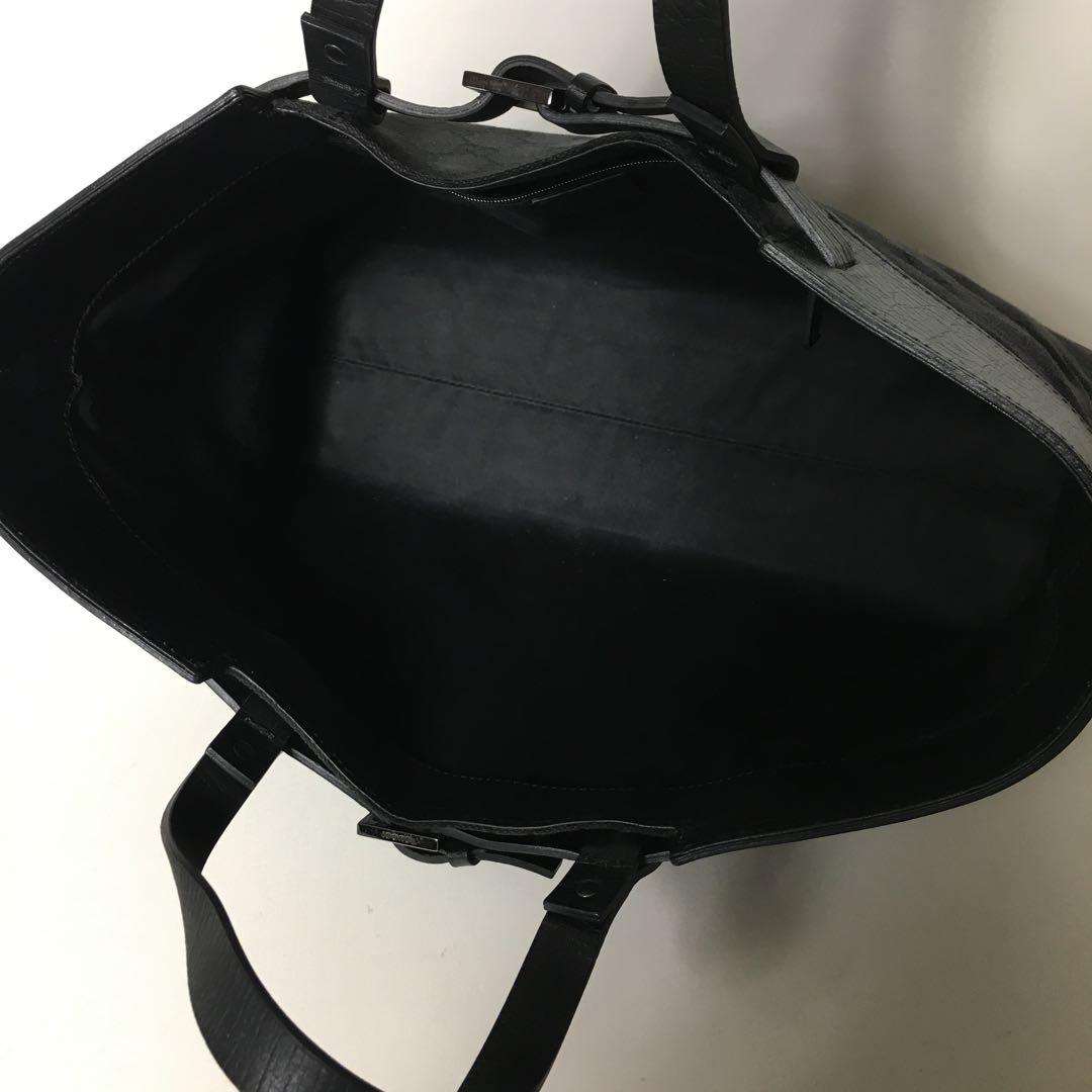 2508-4｜美品｜グッチ GGキャンバス ハンドバッグ ブラック