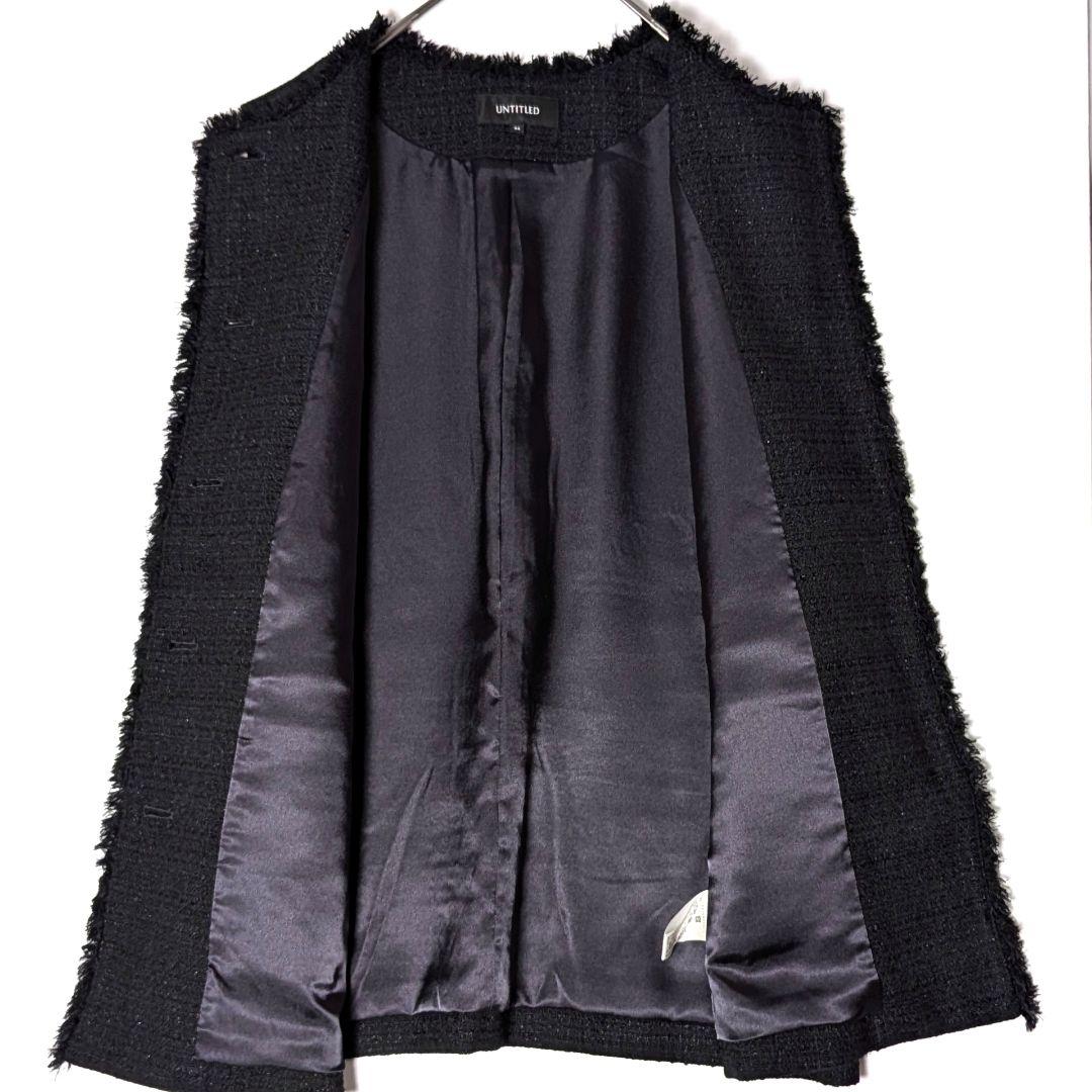極美品 UNTITLED アンタイトル ツイード ジレ ベスト 金ボタン 44 極美品 UNTITLED アンタイトル ツイード ジレ ベスト 金ボタン 44