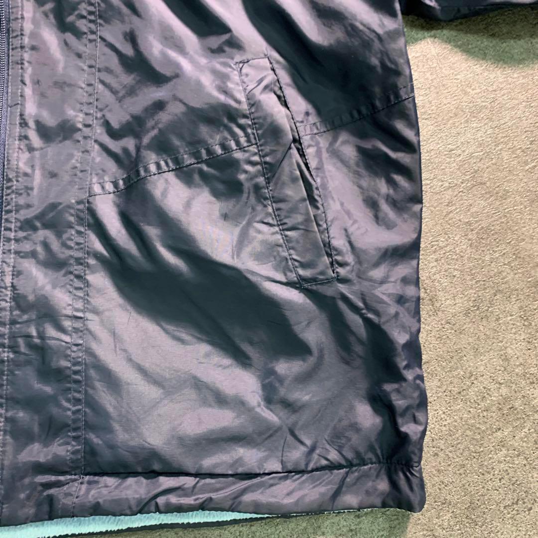 6AS9リバーシブル　スタンドカラージャケット　フリース　アウトドア　古着