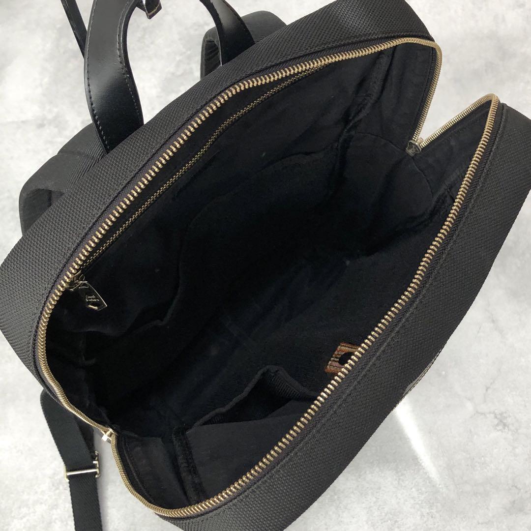 極美品✨ポールスミス バックパック マルチストライプ A4対応 大容量 ブラック