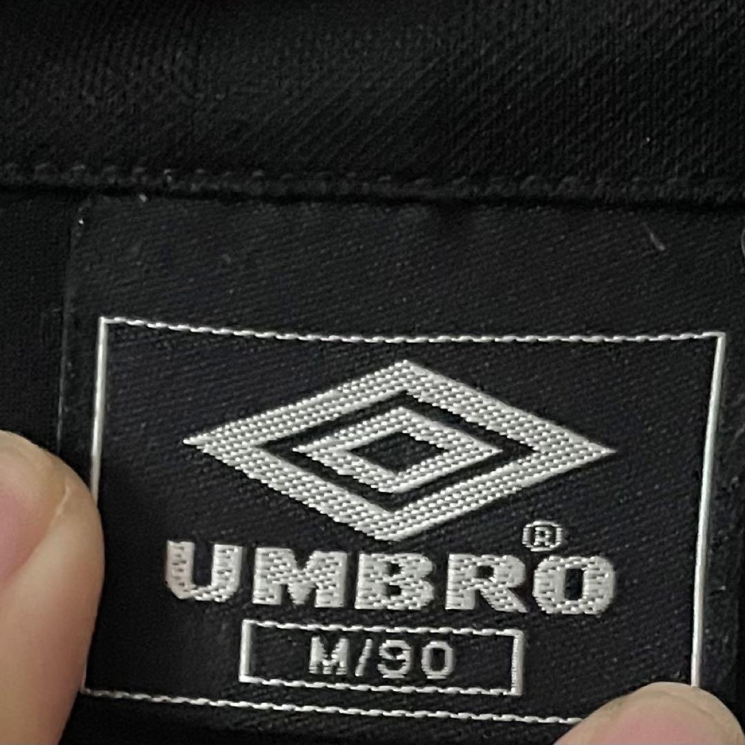 umbro アンブロ トラックジャケット ジャージ 黒 刺繍 00s 古着