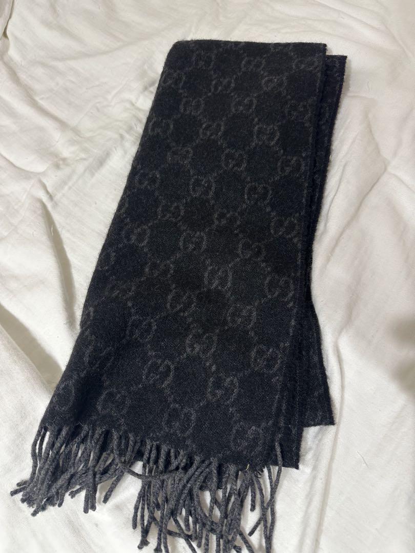 GUCCI グッチマフラー　ブラック
