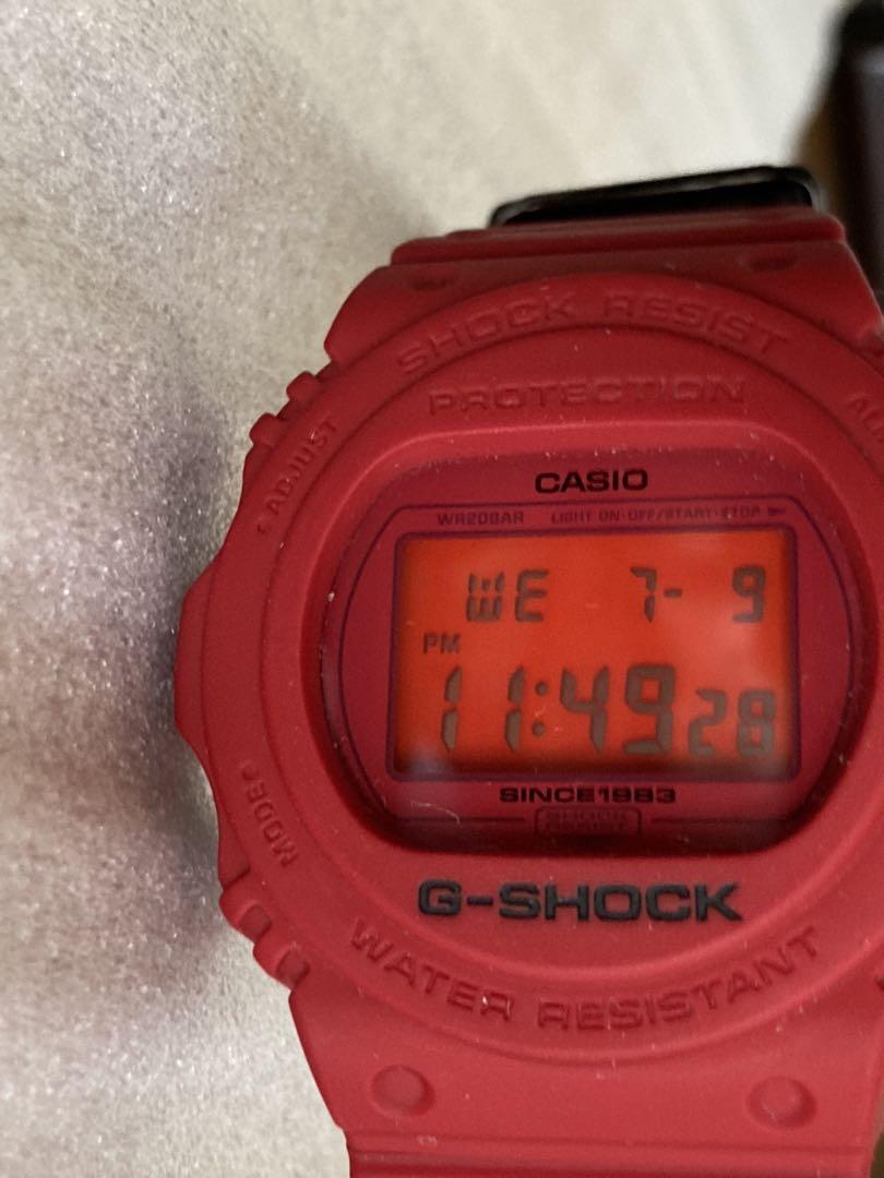 CASIO G-SHOCK デジタル腕時計 オールレッド　限定　五十嵐カノヤ
