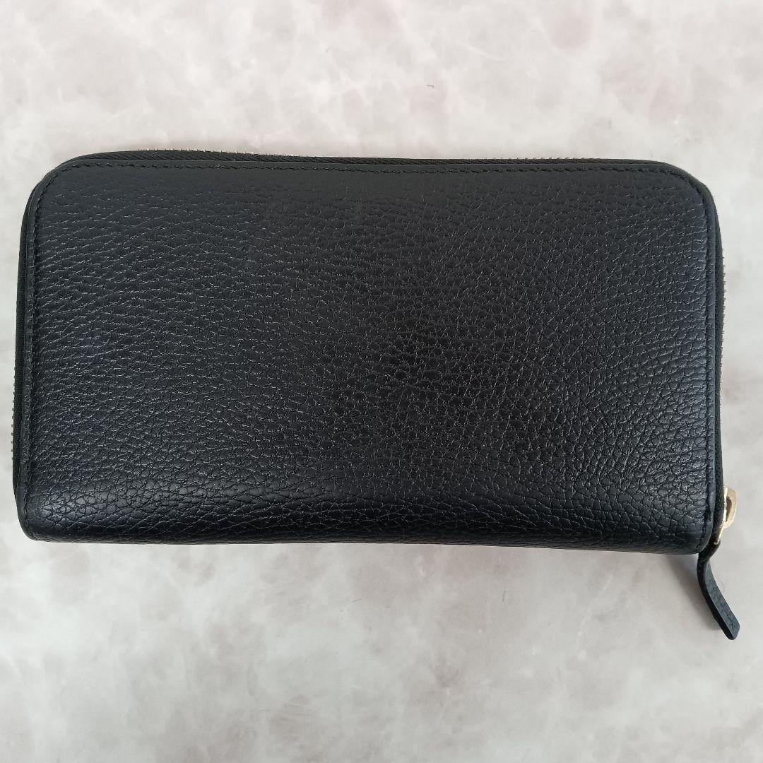 ALV18 グッチ 極美品 インターロッキングG ラウンドファスナー長財布
