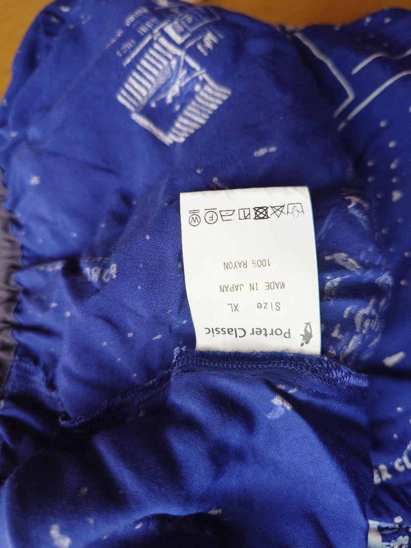 PORTER CLASSIC FRENCH FILM アロハパンツXL ネイビー