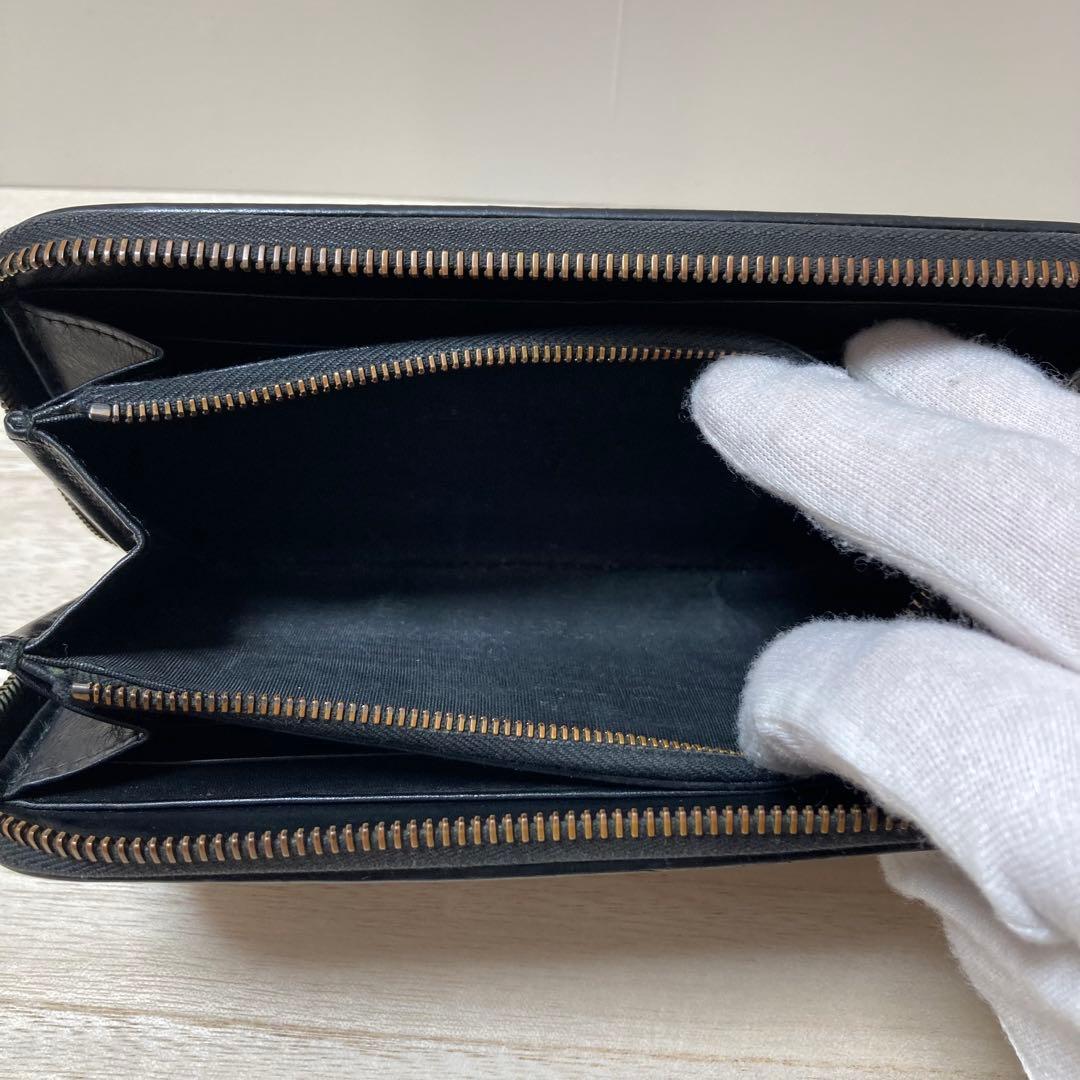 BOTTEGA VENETA ブラック イントレチャート 長財布 ボッテガ BOTTEGA VENETA ブラック イントレチャート 長財布 ボッテガ
