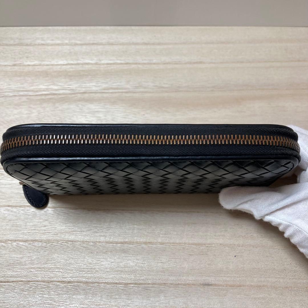 BOTTEGA VENETA ブラック イントレチャート 長財布 ボッテガ BOTTEGA VENETA ブラック イントレチャート 長財布 ボッテガ