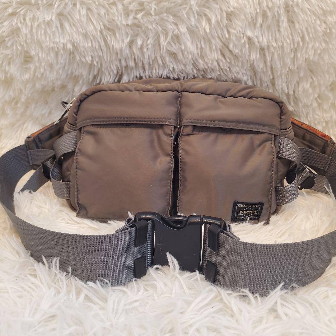 ⭐極美品⭐PORTER　タンカー　ウエストバッグ　シルバーグレイ