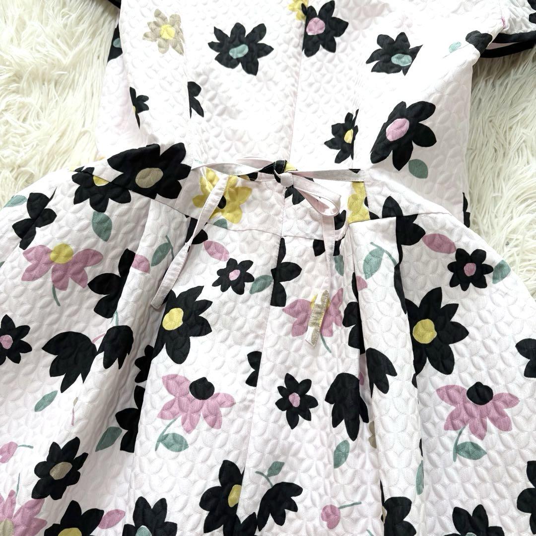 ✨美品✨エムズグレイシー　フレンチスリーブワンピース　花柄　日本製