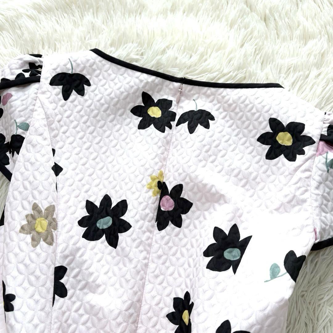 ✨美品✨エムズグレイシー　フレンチスリーブワンピース　花柄　日本製