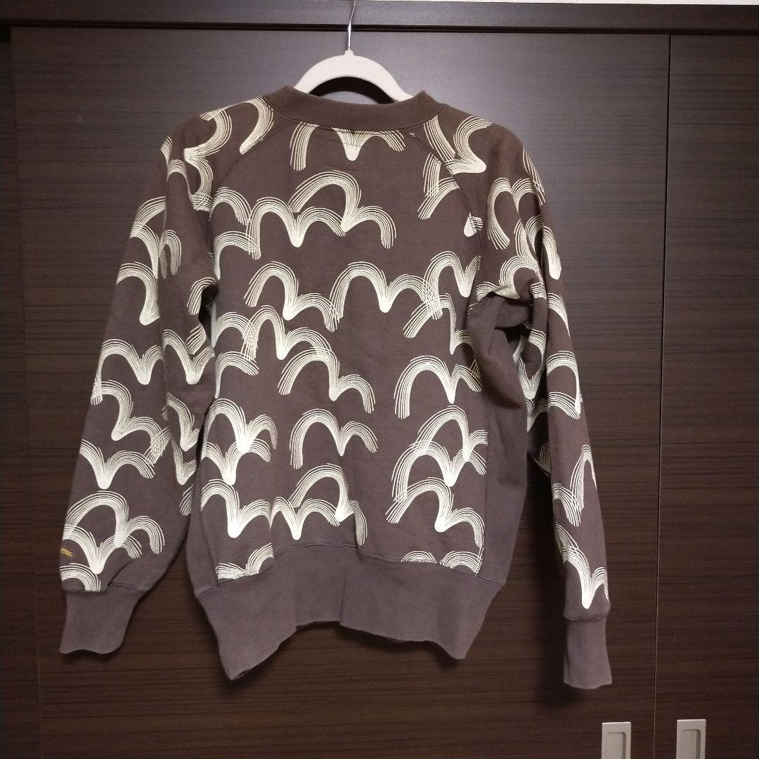 エヴィス / エビス　カモメマーク　スウェット グレー　サイズ:40 エヴィス EVISU カモメ 総柄 スウェット トレーナー 40 エビス