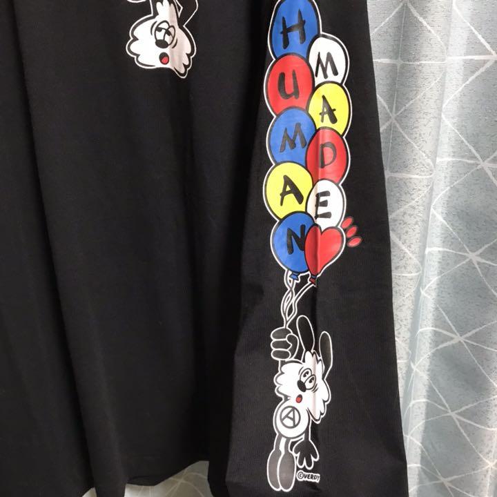 販売正規 HUMAN MADE × VERDY VICK L ロンT ヒューマンメード Tシャツ 【公式ショップ】 新品♥HUMAN PIZZA パーカー VICK MADE×VERDY パーカー