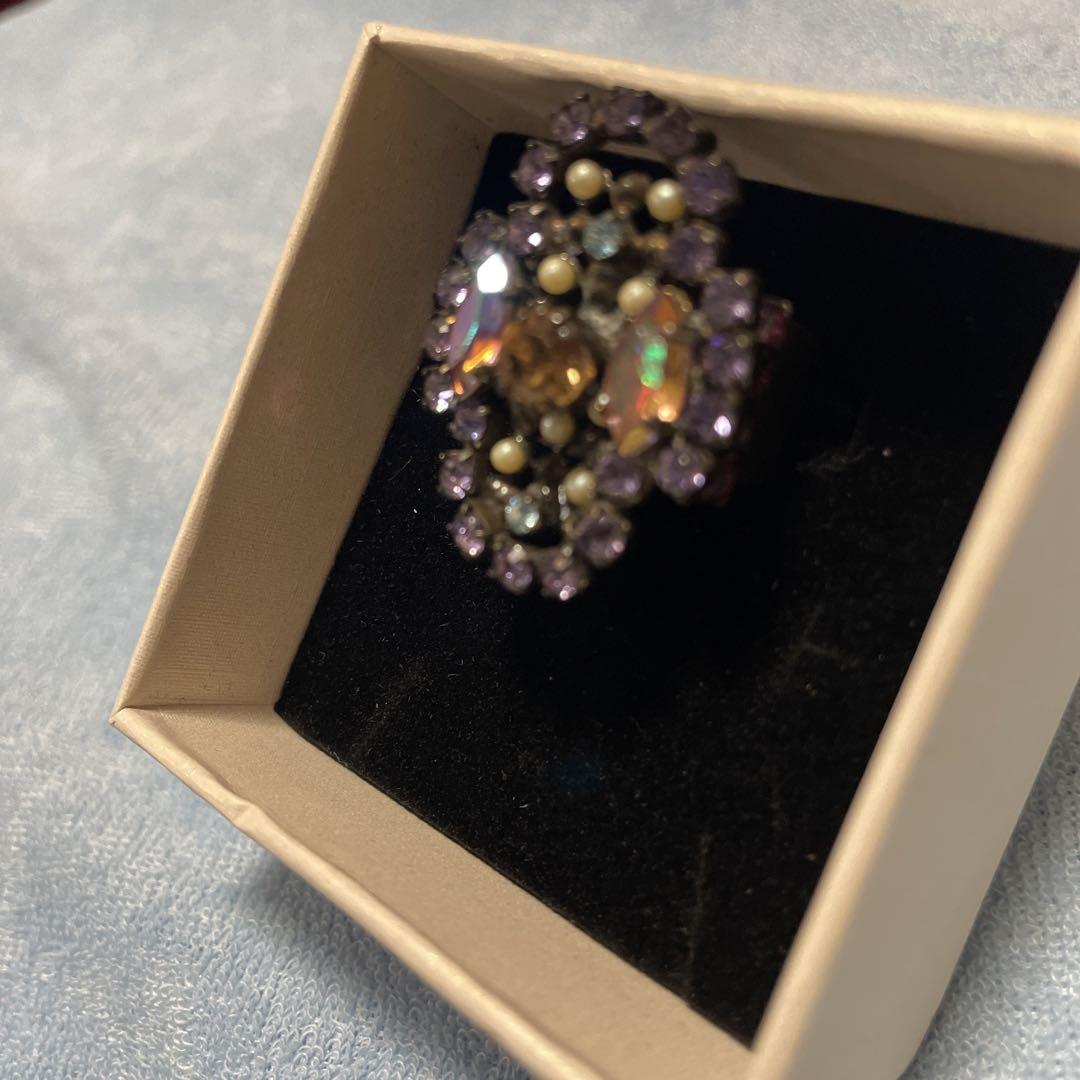2025年新作入荷 ディミトリアディス DIMITRIADIS パープル ストーン パール リング アクセサリー