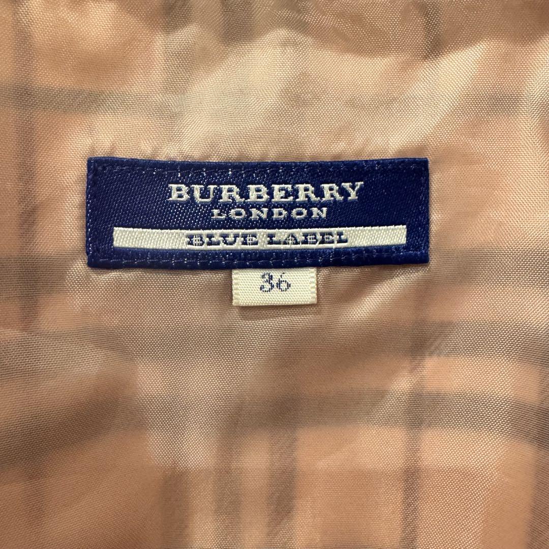 バーバリーブルーレーベル ノバ チェック柄 プリーツスカート BURBERRY