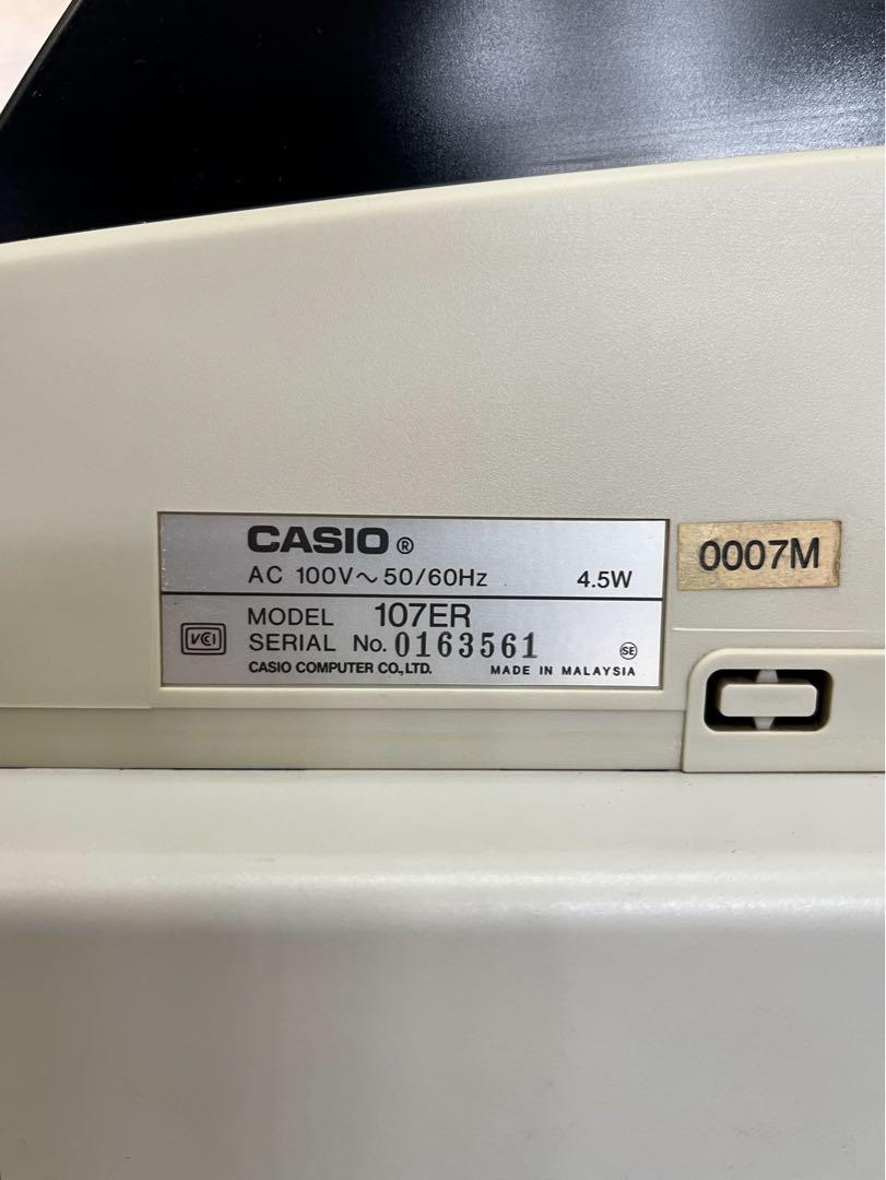 美品 CASIO カシオ 電子レジスター 107ER 電卓機能搭載 DL-1818