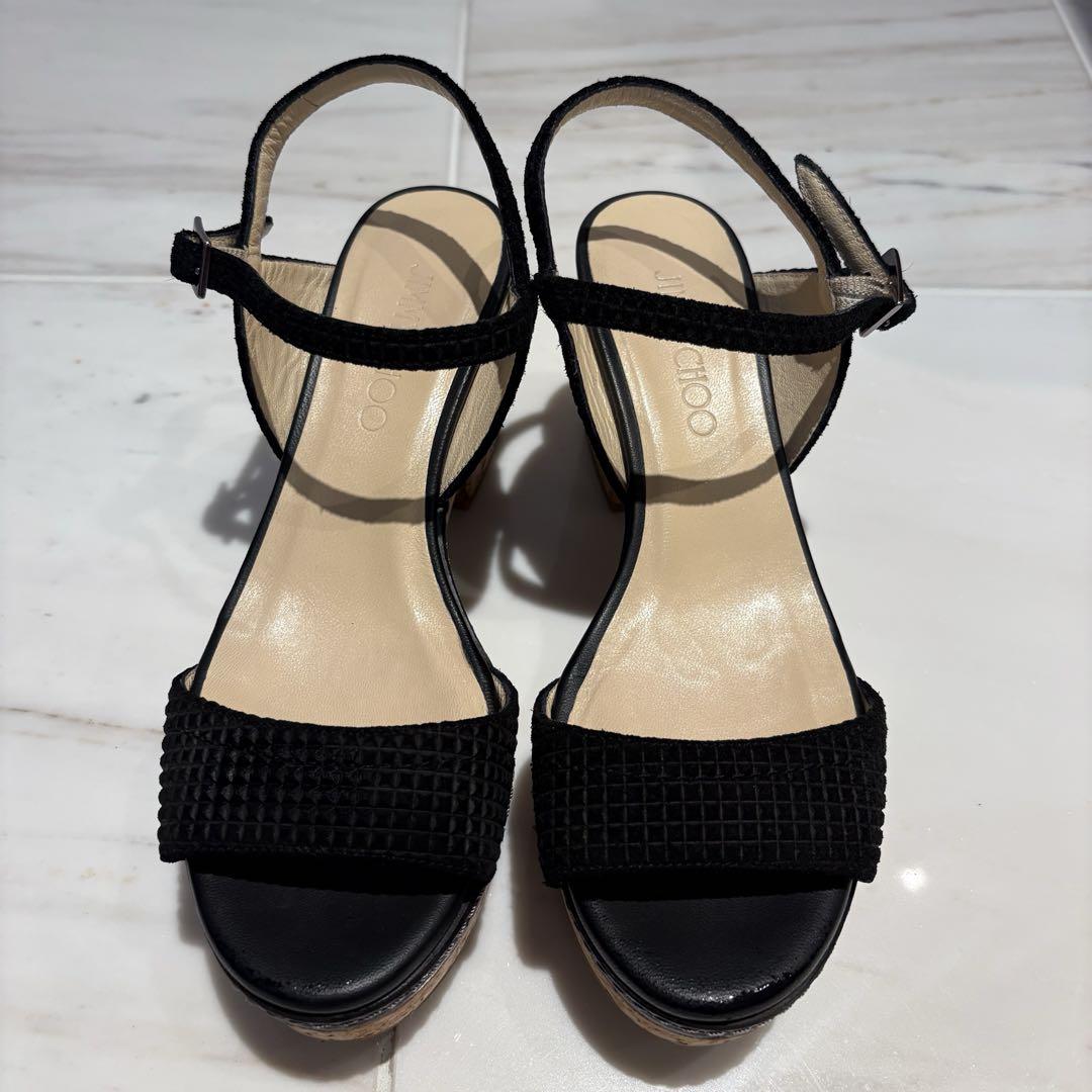 jimmychoo ジミーチュウ　ウエッジソール　サンダル　37