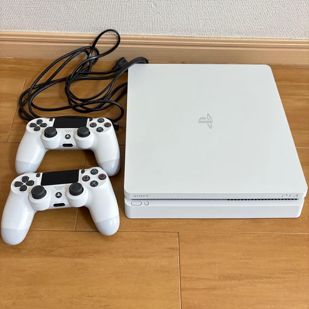 PS4 本体 ホワイト CUH-2000 コントローラー2台付き
