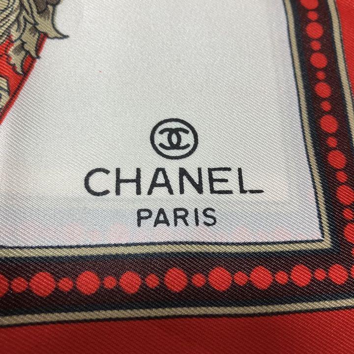 CHANEL シャネル 大判 スカーフ シルク100％ 2