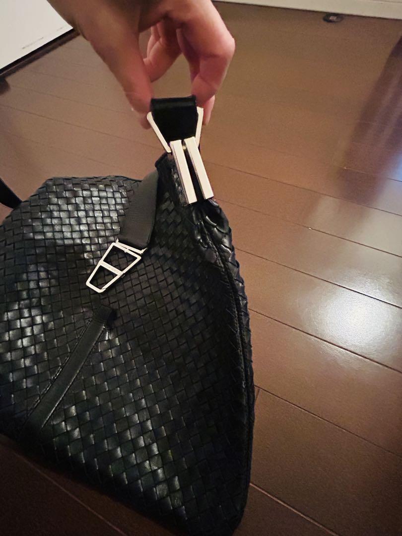 ボッテガレザー編み込みショルダーバッグ BOTTEGA VENETA 編み込みレザーショルダーバッグ レディース
