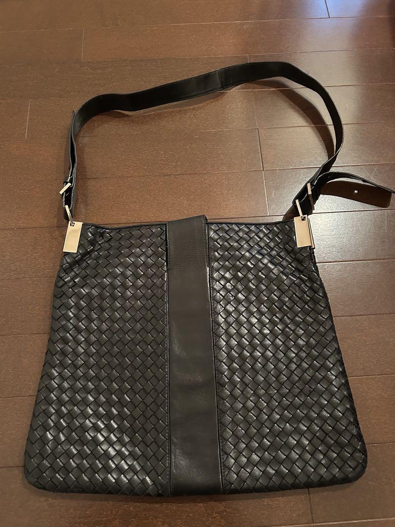 ボッテガレザー編み込みショルダーバッグ BOTTEGA VENETA 編み込みレザーショルダーバッグ レディース
