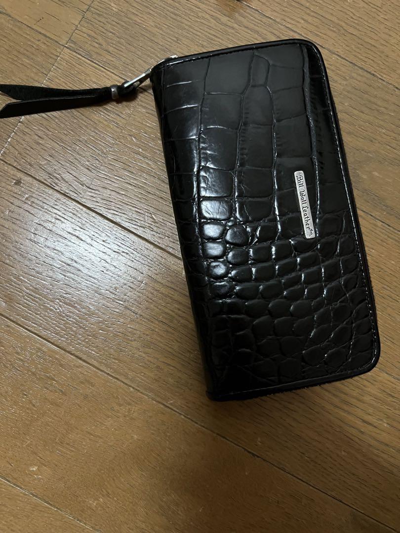 ビルウォール　billwallleather アリゲーター　希少　長財布　bw