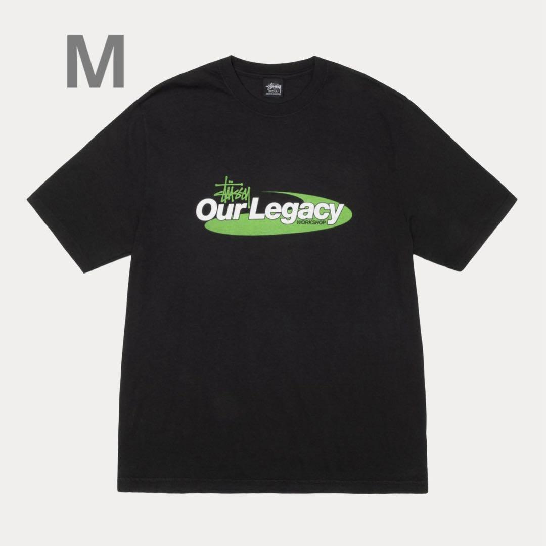トップス M STUSSY OUR LEGACY PIG DYED TEE BLACK