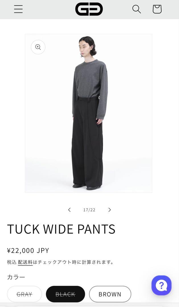 TUCK WIDE PANTS – GOAT ESSENCE