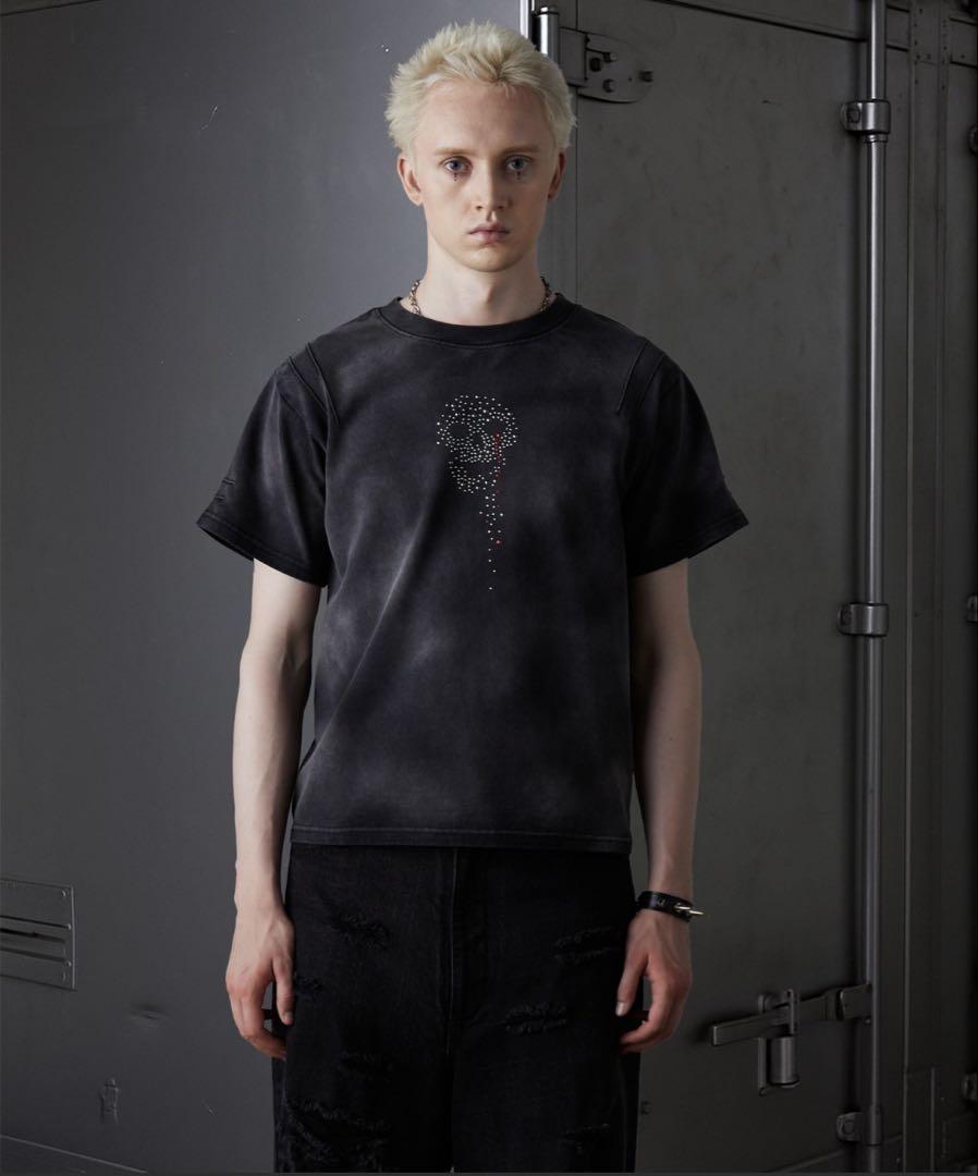 【GRANCY】スカルラインストーンデザインtシャツ グランシー GRANCY】スカルラインストーンデザインtシャツ - メルカリ