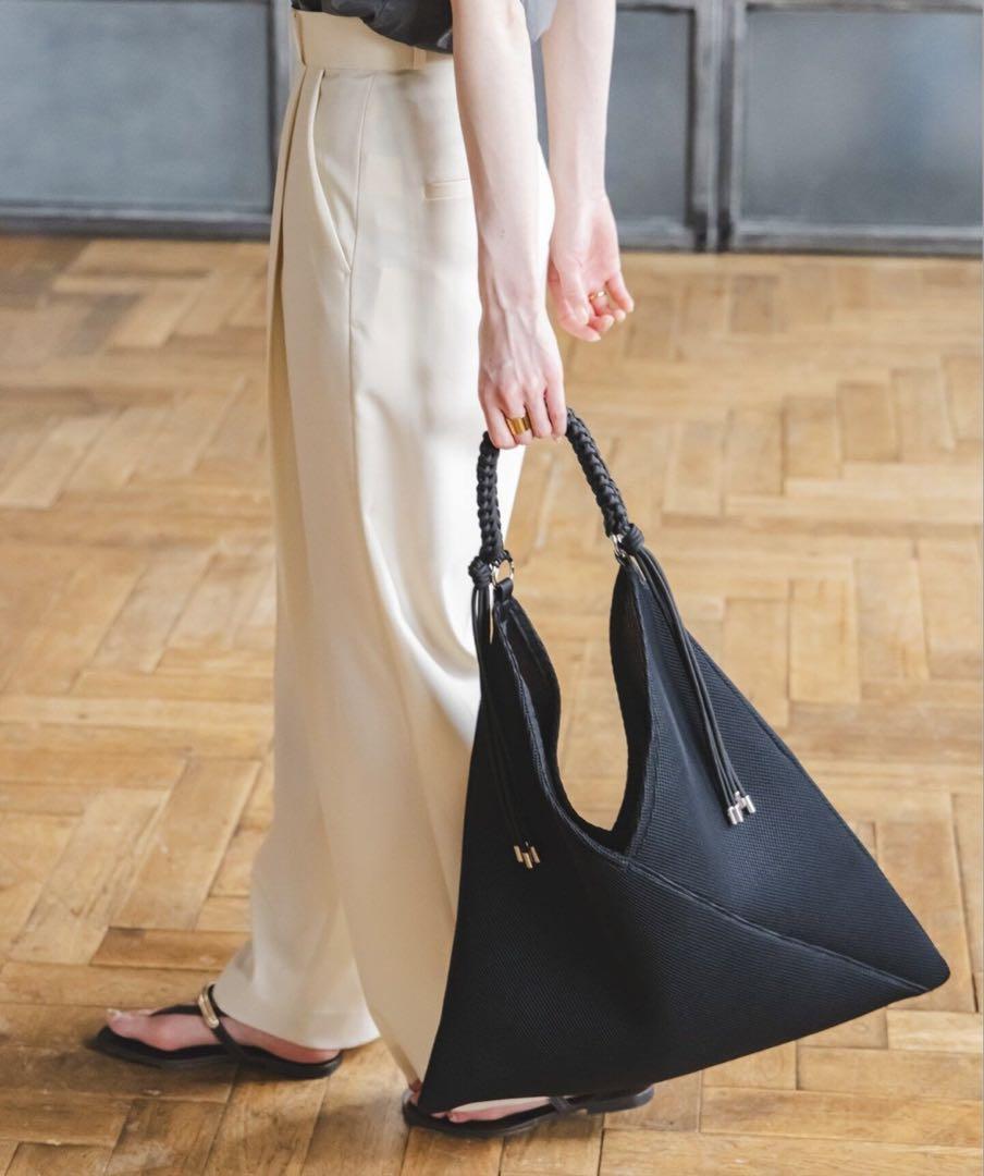 美品【A4収納可能】＜LE VERNIS＞パラコード メッシュ トートバッグ