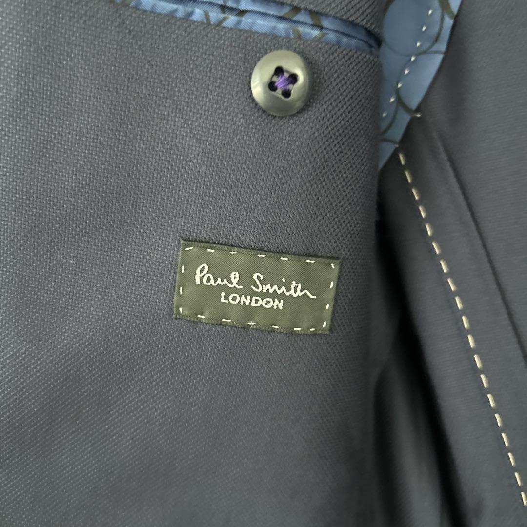 【未使用に近い】ポールスミスロンドン　テーラードジャケット　ウール　ネイビー　M ポールスミス Paul Smith LONDON メンズ ネイビー テーラード