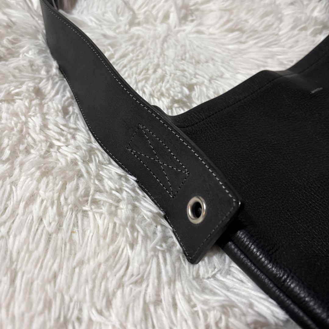 エンダースキーマ　one side belt bag 黒　ショルダーバッグ