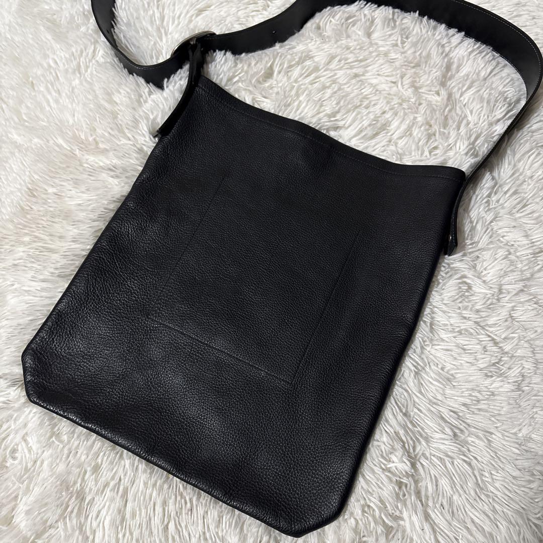 エンダースキーマ　one side belt bag 黒　ショルダーバッグ