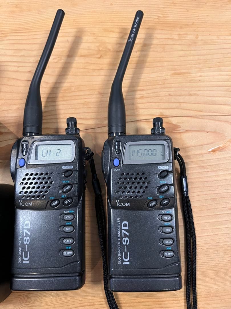 動確済み 無線 インカム ICOM ic s7d 3台 アマチュア無線 楽々ショップ