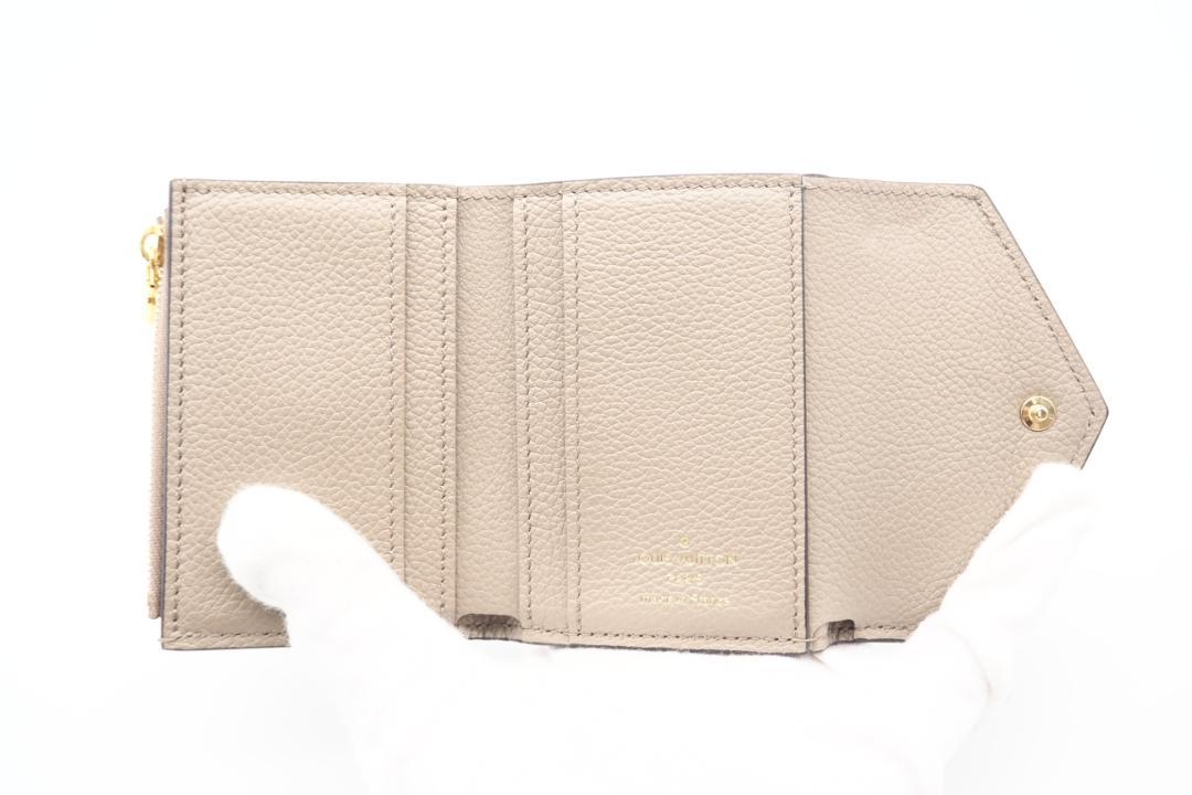 LOUIS VUITTON 三つ折り財布 アンプラント ポルトフォイユ ゾエ 美 画像8