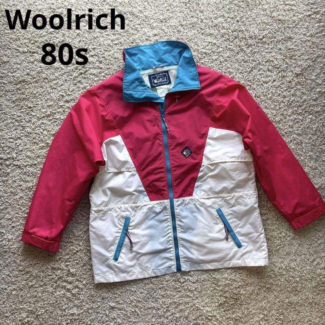 【美品】Woolrich ウールリッチ ナイロンアノラックジャケット 80s L