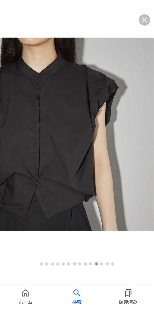 TODAYFUL Puffshoulder Compact Shirts 黒