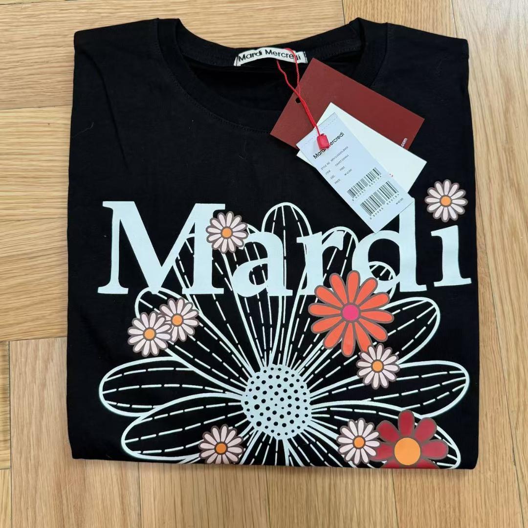 Mardi Mercredi マルディメクルディTシャツネイビー ホワイト