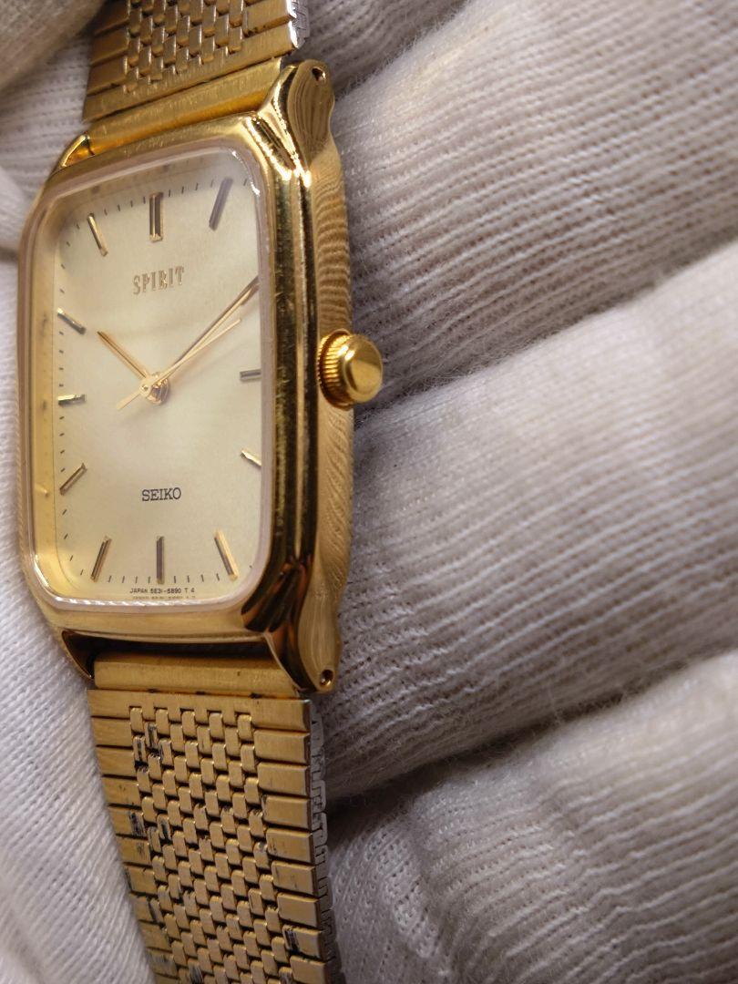 年差クォーツSEIKO SPIRIT 5E31-5B50 比較的美品！電池交換済