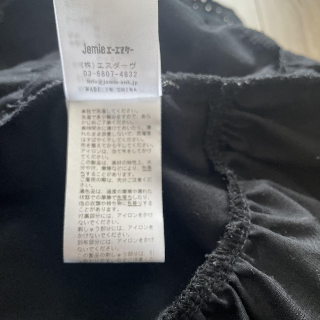 【良品】Jamie エーエヌケー ゴシックバラ刺繍ワンピース　M ロリータ 黒