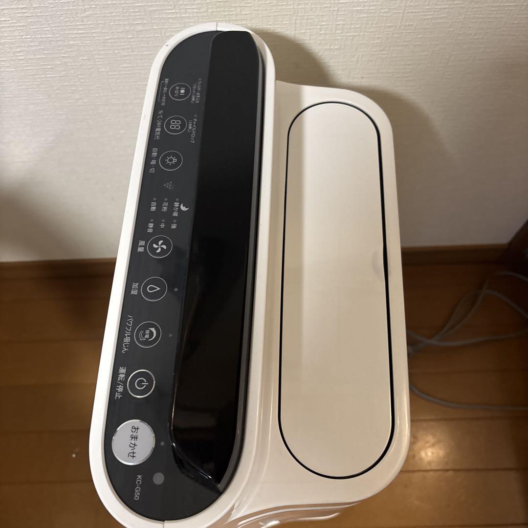 プラズマクラスター高濃度SHARP KC-G50-W 加湿空気清浄機　フィルタ付
