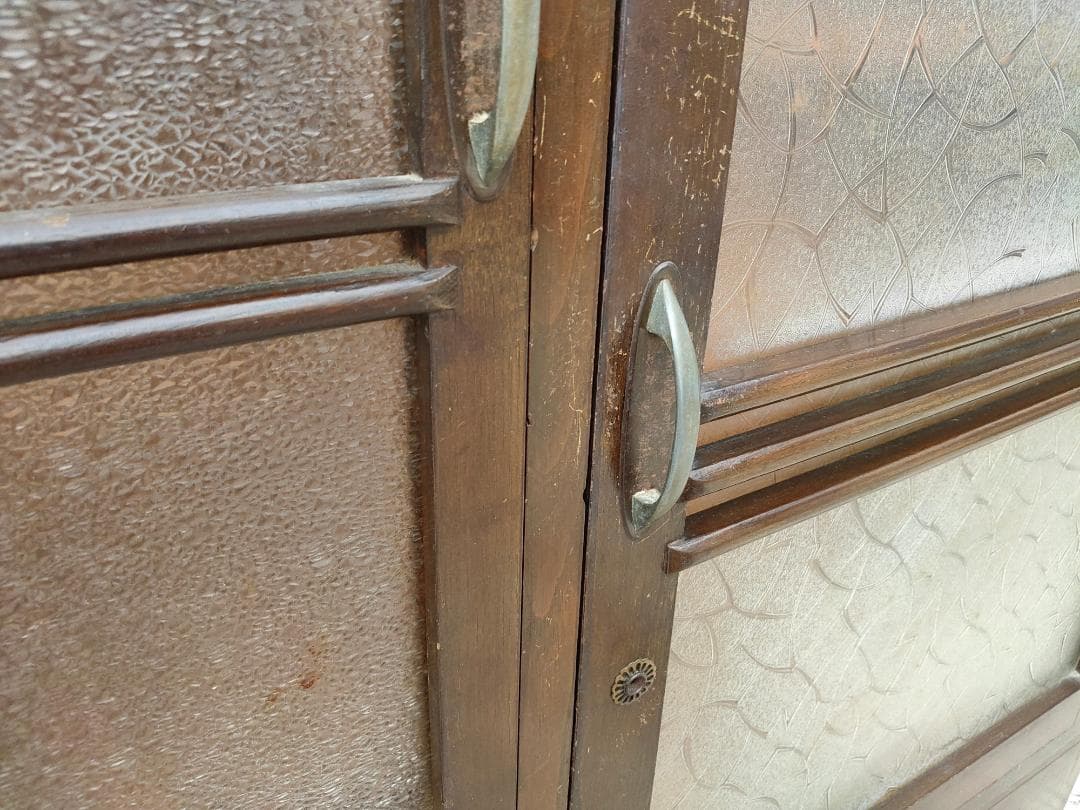 昭和レトロモダン 飾り棚ガラスキャビネット