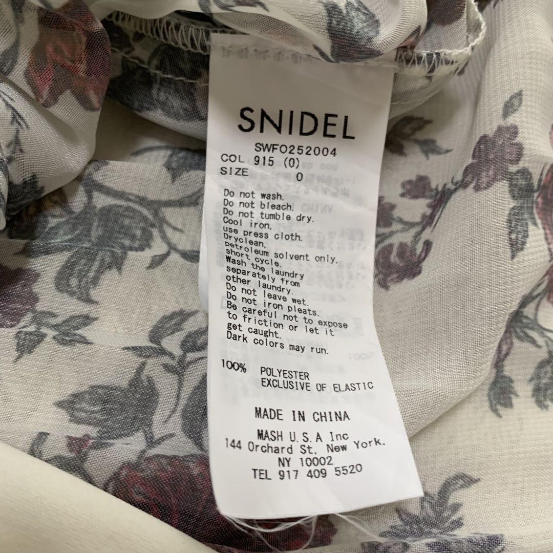 極美品✨SNIDEL Sustainable20周年プリントワンピース 花柄 1