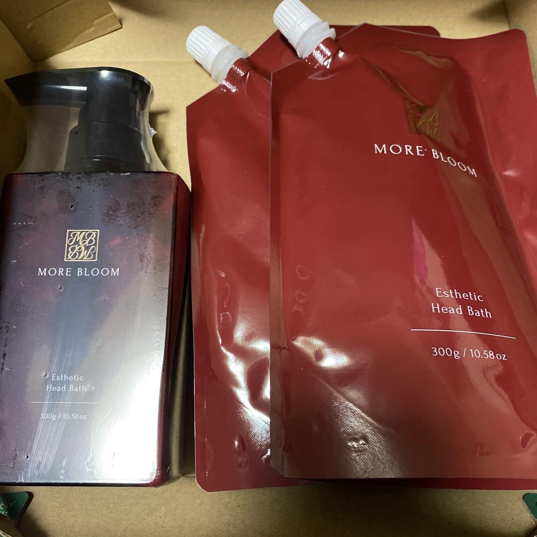 モアブルーム　エステヘッドバス　本体＋詰め替え2本セット 海外限定】 MORE BLOOM 詰め替え用 モアブルーム エステヘッド