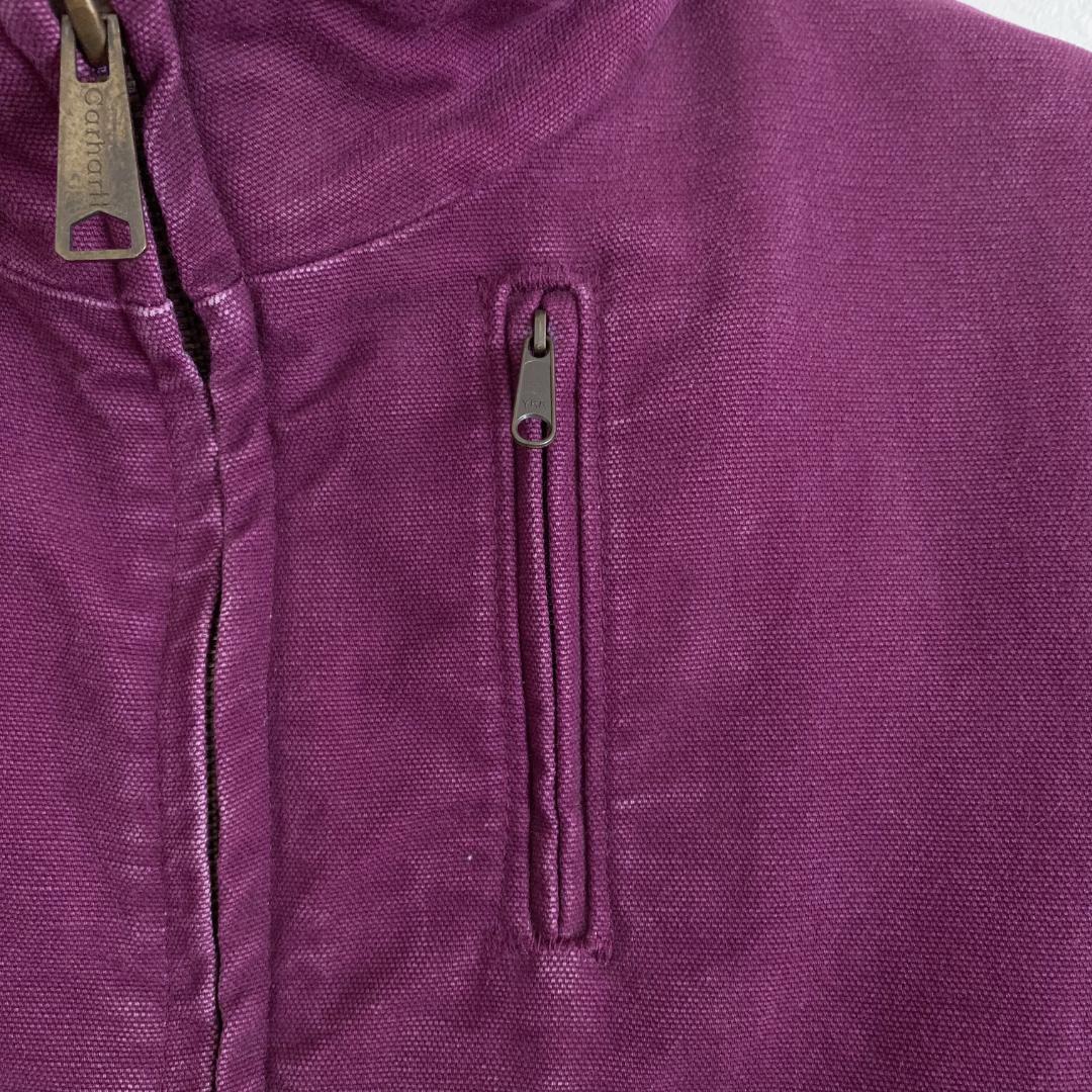 メキシコ製 carhartt カーハート ダックジャケット 裏ボア パープル