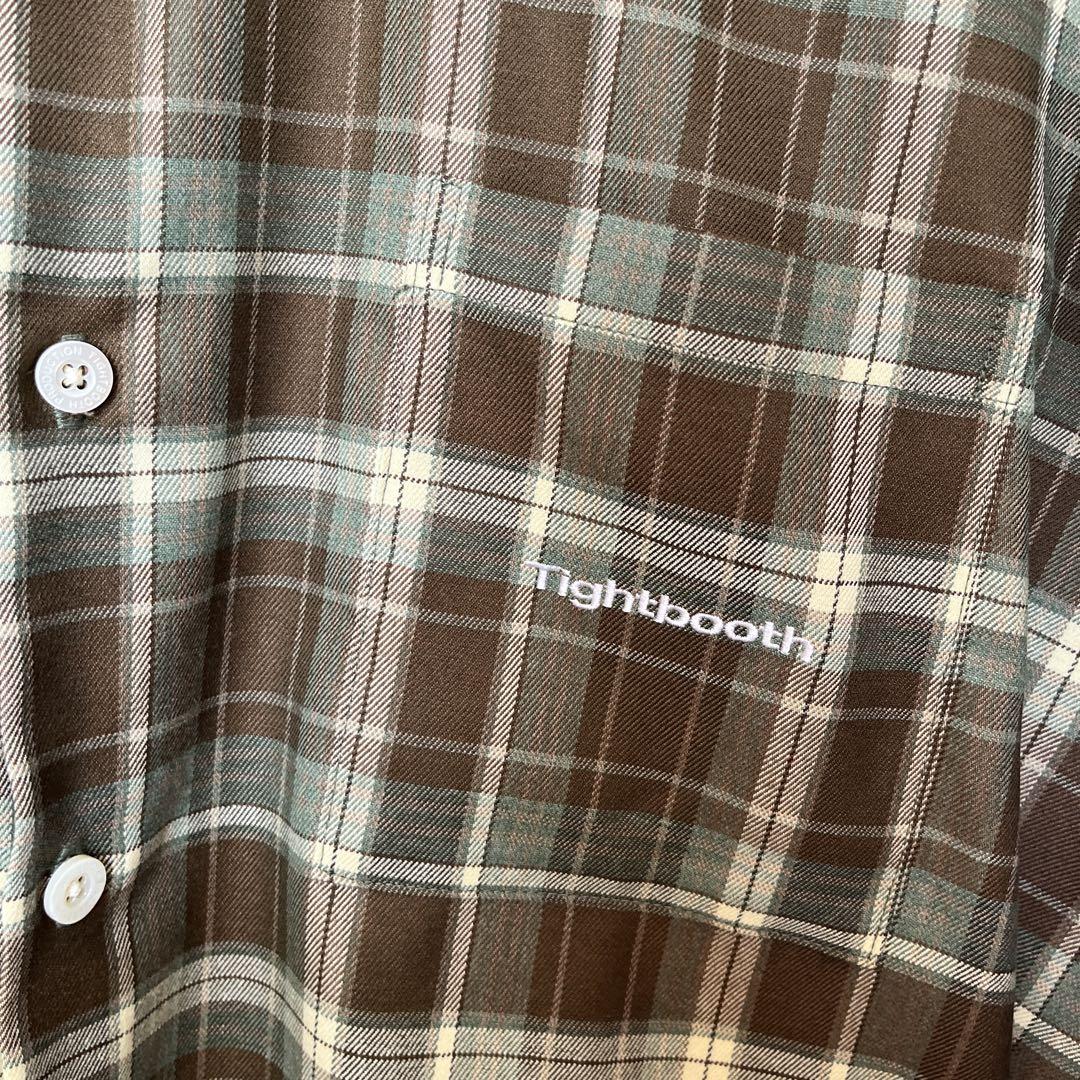 新品 TIGHTBOOTH 25ss チェックシャツ グリーンM